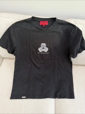 Place Black Short Sleeve Graphic Tee with White Logo